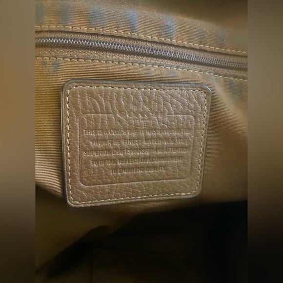 Coach Brown Leather Tote Bag - Picture 9 of 16